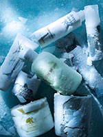 009 1 Still Life Product Photographer Pedersen beauty cosmetic frozen ice snow sparkle 